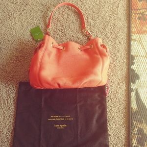 New Kate spade cobble hill coral shoulder bag